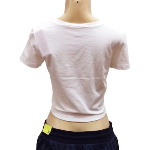 NWT Cropped T-Shirt Short Sleeve V-Neck - Wild Fable - S - Picture 7 of 8
